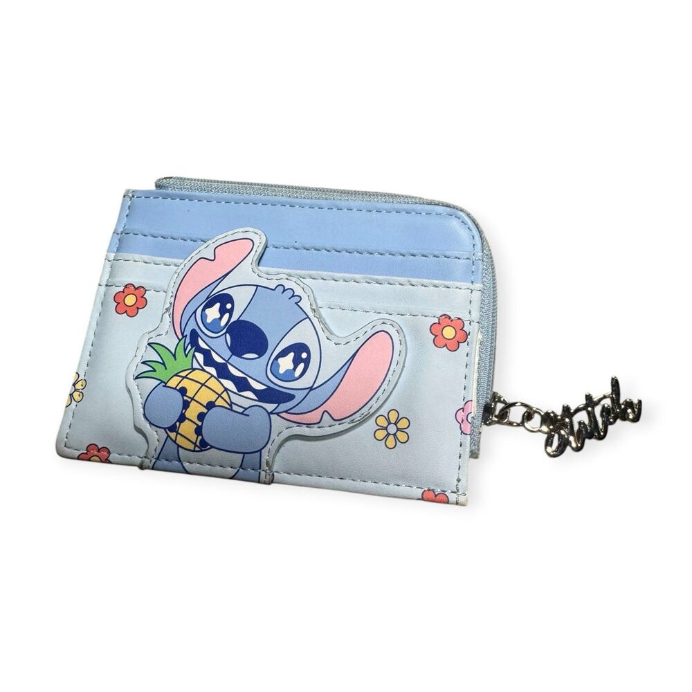 Miniso Stitch Pineapple Card Wallet Y2k Lilo And Stitch Hawaii